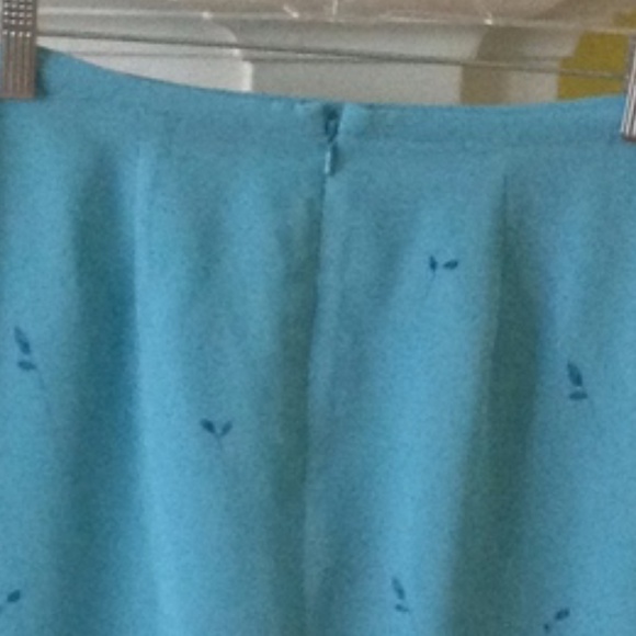 Vintage Express Y2K 90s Slip Skirt Turquoise Fairy - Size 3/4 - Picture 7 of 7
